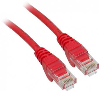 Патч-корд Lanmaster LAN-PC45/U5E-2.0-RD UTP RJ-45 вил.-вилка RJ-45 кат.5E 2м красный LSZH (уп.:1шт) - купить недорого с доставкой в интернет-магазине