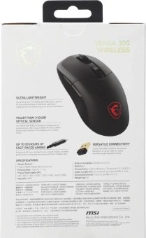 Мышь MSI VERSA 300 W MS-8ZBD черный оптическая 8000dpi беспров. BT/Radio USB 5but (S12-4301260-CLA) - купить недорого с доставкой в интернет-магазине