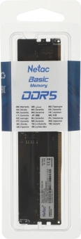 Память DDR5 16GB 5600MHz Netac NTBSD5P56SP-16 Basic RTL PC5-44800 CL46 DIMM 288-pin 1.1В original Intel Ret - купить недорого с доставкой в интернет-магазине