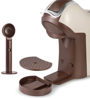 Кофемашина Kitfort КТ-7448 1400Вт коричневый/бежевый - купить недорого с доставкой в интернет-магазине