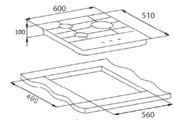 Газовая варочная поверхность Weissgauff HGG 631 BG черный - купить недорого с доставкой в интернет-магазине