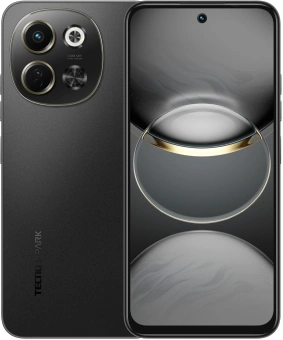 Смартфон Tecno Spark 30 5G 128Gb 6Gb черный моноблок 3G 4G 6.67" 720x1600 Android 14 64Mpix 802.11 a/b/g/n/ac NFC GPS GSM900/1800 TouchSc Protect - купить недорого с доставкой в интернет-магазине