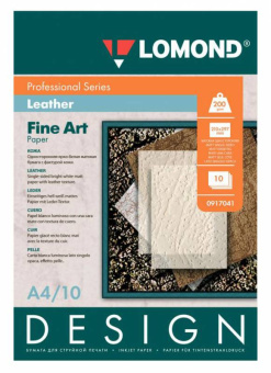 Бумага Lomond 0917041 A4/200г/м2/10л./белый матовое кожа для струйной печати - купить недорого с доставкой в интернет-магазине
