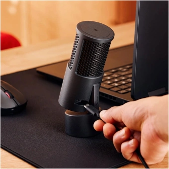 Микрофон проводной HyperX SoloCast 2 2м черный - купить недорого с доставкой в интернет-магазине