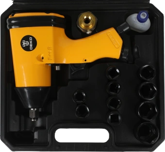 Гайковерт Deko DKPT01 SET 3 142л/мин желтый/черный - купить недорого с доставкой в интернет-магазине