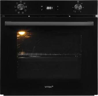 Духовой шкаф Электрический Vitek VEO 6480 BG стекло черное - купить недорого с доставкой в интернет-магазине