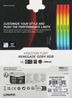 Память DDR4 2x16GB 3600MHz Kingston KF436C16RB12AK2/32 Fury Renegade RGB RTL Gaming PC4-28800 CL16 DIMM 288-pin 1.35В dual rank с радиатором Ret - купить недорого с доставкой в интернет-магазине