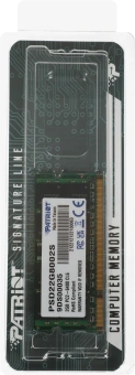 Память DDR2 2GB 800MHz Patriot PSD22G8002S RTL PC2-6400 CL6 SO-DIMM 200-pin 1.8В dual rank Ret - купить недорого с доставкой в интернет-магазине