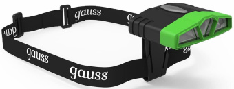 Фонарь налобный Gauss GFL406 черный 5Вт лам.:светодиод. (GF406) - купить недорого с доставкой в интернет-магазине