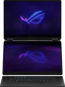 Ноутбук Asus ROG Zephyrus Duo 16 GX651AR-SR058W Core Ultra 9 386H 32Gb SSD1Tb NVIDIA GeForce RTX5070Ti 12Gb 16" OLED Touch 3K (2880x1800) Windows 11 Home dk.grey WiFi BT Cam Bag (90NR0NR2-M00260) - купить недорого с доставкой в интернет-магазине