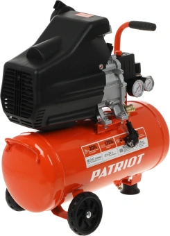 Компрессор поршневой Patriot EURO 24/240 масляный 240л/мин 24л 1500Вт оранжевый - купить недорого с доставкой в интернет-магазине