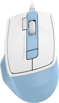 Мышь A4Tech Fstyler FM45S Air голубой/белый оптическая 2400dpi silent USB 7but (FM45S AIR USB (LCY BLUE)) - купить недорого с доставкой в интернет-магазине