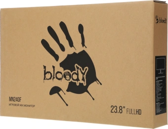 Монитор Bloody 23.8" MN240F черный IPS LED 1ms 16:9 HDMI M/M матовая 280cd 178гр/178гр 1920x1080 180Hz G-Sync DP FHD 2.9кг - купить недорого с доставкой в интернет-магазине