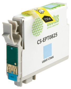 Картридж струйный Cactus CS-EPT0825 T0825 светло-голубой (13.8мл) для Epson Stylus Photo R270/290/RX590 с чипом - купить недорого с доставкой в интернет-магазине