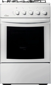 Плита Газовая Flama RG 24019 W белый (без крышки) реш.сталь - купить недорого с доставкой в интернет-магазине