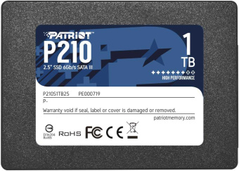 Накопитель SSD Patriot SATA III 1Tb P210S1TB25 P210 2.5" - купить недорого с доставкой в интернет-магазине