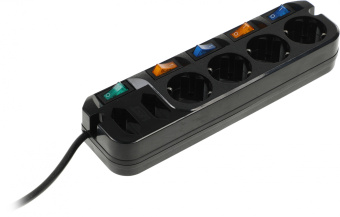 Сетевой удлинитель Most A10 5м (6 розеток) черный (коробка) - купить недорого с доставкой в интернет-магазине