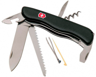 Нож перочинный Victorinox Forester (0.8363.3) 111мм 12функц. черный карт.коробка - купить недорого с доставкой в интернет-магазине