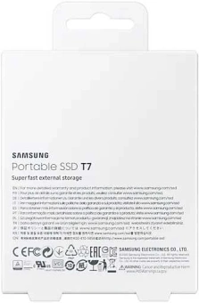 Накопитель SSD Samsung USB-C 2TB MU-PC2T0T/WW T7 1.8" черный - купить недорого с доставкой в интернет-магазине