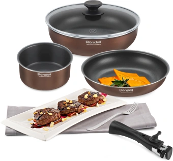 Набор посуды Rondell Kortado RDA-1789 7 предметов - цена, купить или заказать с доставкой в интернет-магазине Набор посуды Rondell Kortado RDA-1789 7 предметов - купить недорого с доставкой в интернет-магазине