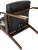 Кресло Бюрократ T-9928WALNUT-CF черный кожа на ножках дерево - купить недорого с доставкой в интернет-магазине