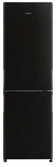 Холодильник Hitachi R-BG410PUC6 GBK 2-хкамерн. черный стекло инвертер - купить недорого с доставкой в интернет-магазине