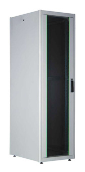 Шкаф серверный Lande DYNAmic Basic (LN-DB22U6080-LG-BAAA) напольный 22U 600x800мм пер.дв.стекл задн.дв.стал.лист направл.под закл.гайки 600кг серый IP20 сталь - купить недорого с доставкой в интернет-магазине