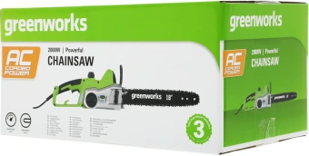 Цепная пила Greenworks GCS2046 от сети 2000Вт дл.шины:18" (45cm) (20037) - купить недорого с доставкой в интернет-магазине
