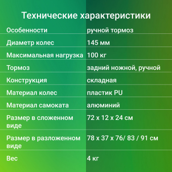 Самокат Digma Fly городской 2-кол. черный (SE-FL-145-BK) - купить недорого с доставкой в интернет-магазине