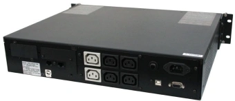 Источник бесперебойного питания Powercom King Pro RM KIN-1500AP LCD 1200Вт 1500ВА черный - купить недорого с доставкой в интернет-магазине