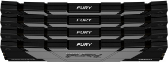 Память DDR4 4x16GB 3200MHz Kingston KF432C16RB12K4/64 Fury Renegade Black RTL Gaming PC4-25600 CL16 DIMM 288-pin 1.35В dual rank с радиатором Ret - купить недорого с доставкой в интернет-магазине