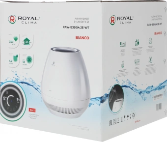 Мойка воздуха Royal Clima Bianco RAW-B350/4.2E-WT 15Вт белый - купить недорого с доставкой в интернет-магазине