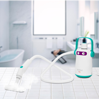 Пароочиститель ручной Kitfort КТ-9109-3 1000Вт белый/бирюзовый - купить недорого с доставкой в интернет-магазине