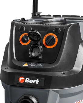 Строительный пылесос Bort BAX-600E 1600Вт (уборка: сухая/влажная) серый - купить недорого с доставкой в интернет-магазине