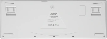 Клавиатура Acer OKW305 механическая белый USB for gamer LED (ZL.KBDCC.01W) кабель 1.8м - купить недорого с доставкой в интернет-магазине