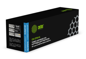Картридж лазерный Cactus CS-CF541A CF541A голубой (1400стр.) для HP LJ M254dw/M280nw/M281fdn - купить недорого с доставкой в интернет-магазине