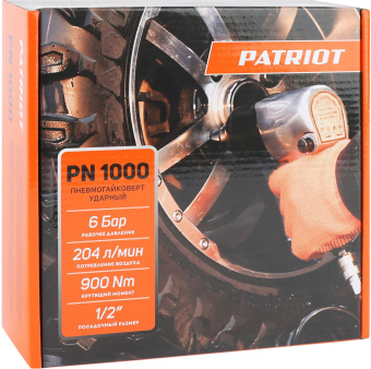 Гайковерт Patriot PN 1000 204л/мин серый/черный - цена, купить или заказать с доставкой в интернет-магазине Гайковерт Patriot PN 1000 204л/мин серый/черный - купить недорого с доставкой в интернет-магазине