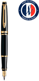 Ручка перьев. Waterman Expert 3 (CWS0951640) Black Laque GT F сталь подар.кор. - купить недорого с доставкой в интернет-магазине