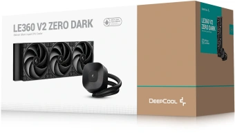 Система водяного охлаждения Deepcool LE360 V2 Zero Dark ARGB Soc-AM5/AM4/1200/1700/1851 черный 4-pin 19-31.6dB Al 250W 1554gr Ret (R-LE360ZERO-BKLNMD-G-1) - купить недорого с доставкой в интернет-магазине
