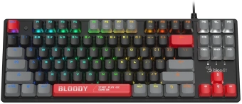 Клавиатура A4Tech S310N механическая черный/красный USB Multimedia for gamer - купить недорого с доставкой в интернет-магазине