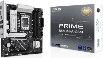 Материнская плата Asus PRIME B860M-A-CSM Soc-1851 Intel B860 4xDDR5 mATX AC`97 8ch(7.1) 2.5Gg RAID+HDMI+DP - купить недорого с доставкой в интернет-магазине