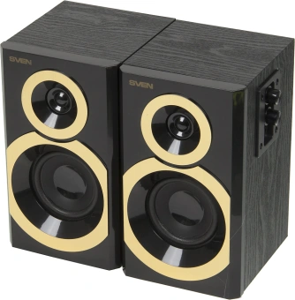 Колонки Sven SPS-619 GOLD 2.0 золотистый/черный 20Вт - купить недорого с доставкой в интернет-магазине