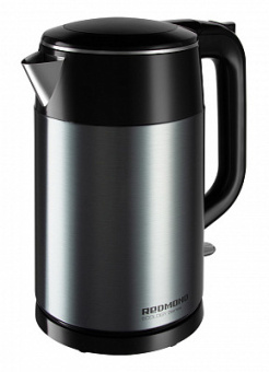 Чайник электрический Redmond RK-M1551 1.7л. 1800Вт голубой корпус: металл - купить недорого с доставкой в интернет-магазине