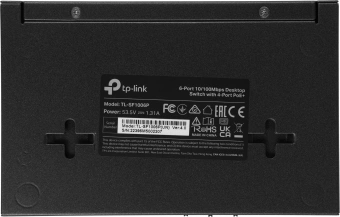 Коммутатор TP-Link TL-SF1006P (L2) 6x100Мбит/с 4PoE+ 67W неуправляемый - купить недорого с доставкой в интернет-магазине