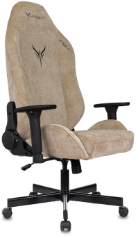 Кресло игровое Knight N1 Fabric бежевый Light-21 с подголов. крестов. металл - купить недорого с доставкой в интернет-магазине