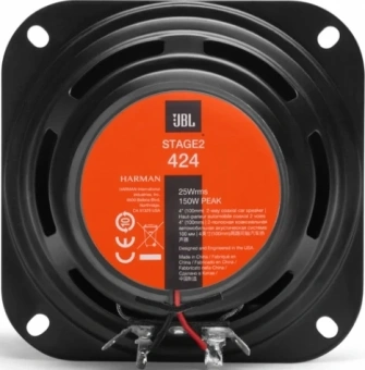 Колонки автомобильные JBL Stage2 424 150Вт 88дБ 4Ом 10см (4дюйм) (ком.:2кол.) коаксиальные двухполосные - купить недорого с доставкой в интернет-магазине