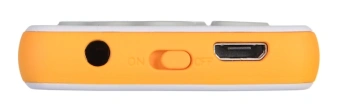 Плеер Hi-Fi Flash Digma S4 8Gb белый/оранжевый/1.8"/FM/microSDHC - купить недорого с доставкой в интернет-магазине
