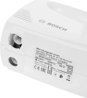 Миксер ручной Bosch MFQP1000 300Вт белый - купить недорого с доставкой в интернет-магазине