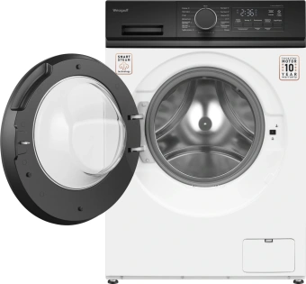 Стиральная машина Weissgauff WM 41106 Inverter Steam класс: A+++ загр.фронтальная макс.:6кг белый инвертор - купить недорого с доставкой в интернет-магазине