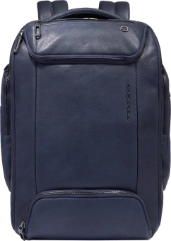 Рюкзак мужской Piquadro Cronus CA6689S134/BLU синий кожа - купить недорого с доставкой в интернет-магазине